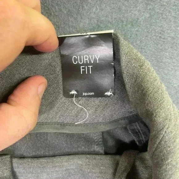 East 5th Wide Leg Gray Dress Pants Womens 10 Charcoal Stretch Cute work 0728 - Picture 3 of 11